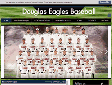 Tablet Screenshot of douglasbaseball.net